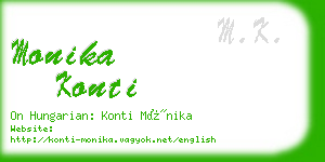 monika konti business card